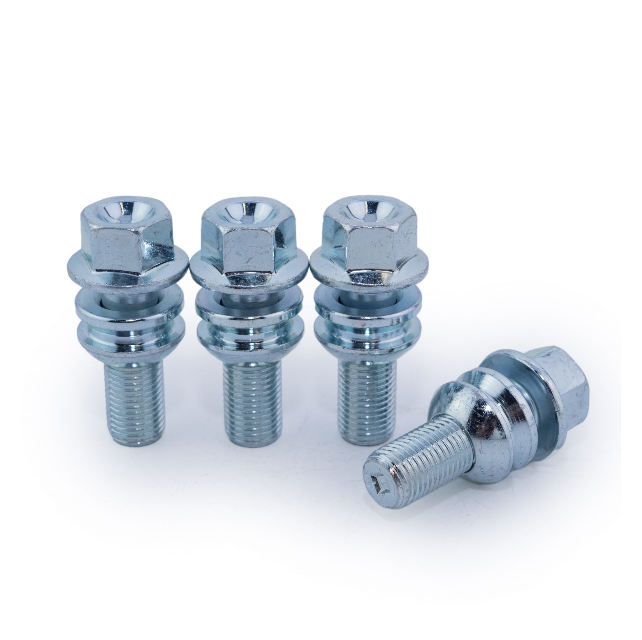 PORSCHE WHEEL BOLTS OE SPEC ALLOY WHEEL BOLTS / STUDS CHROME SILVER X16