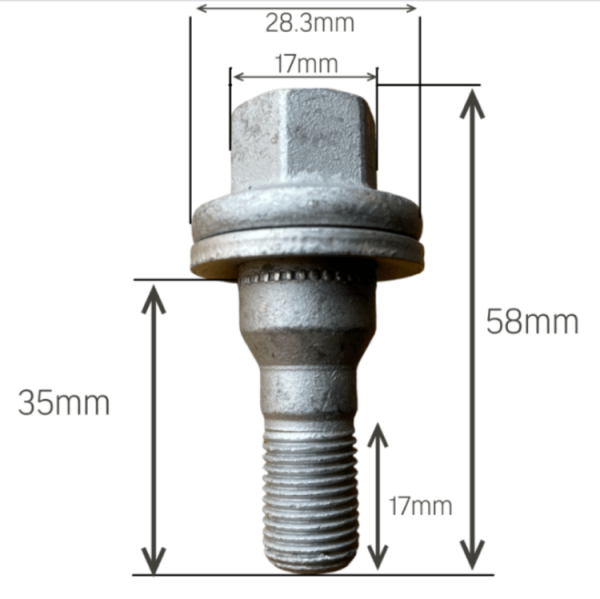 Vauxhall Vivaro 2019 Onwards Original Alloy Wheel Bolts (M12 X 1.25